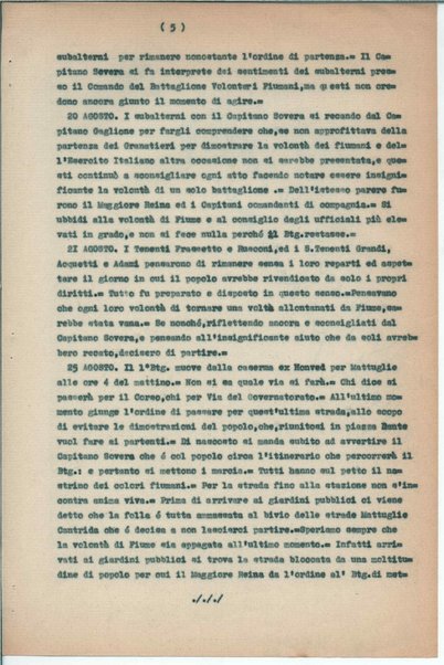 L'impresa di Fiume e i granatieri